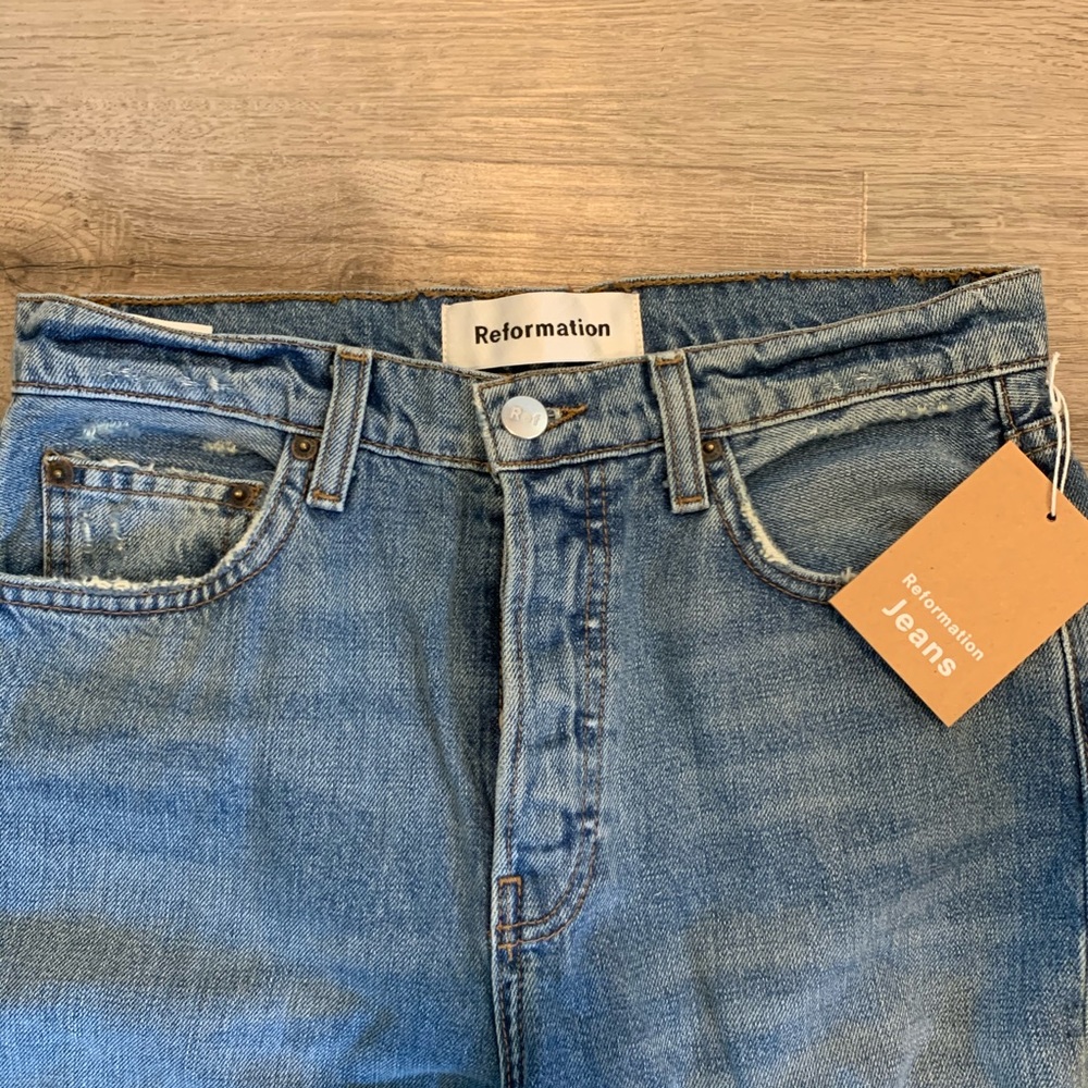 Reformation Jordi ankle kick flare jeans